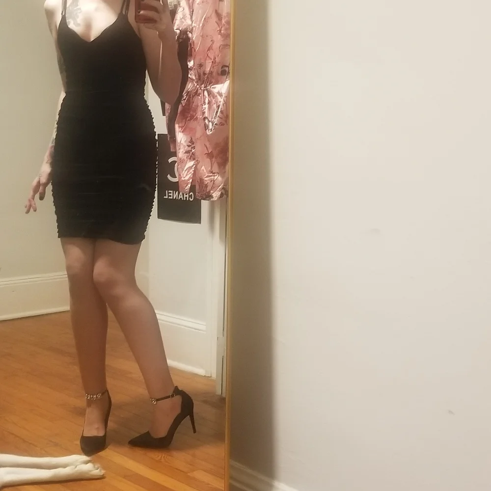Black midi dress - Picture 4 of 6